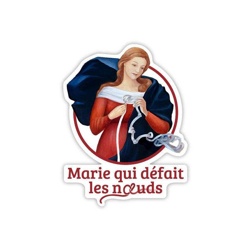 Autocollants Marie qui défait les noeuds